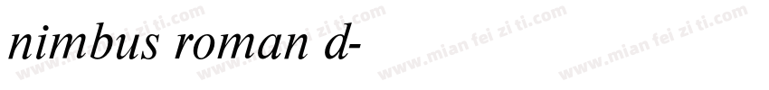 nimbus roman d字体转换